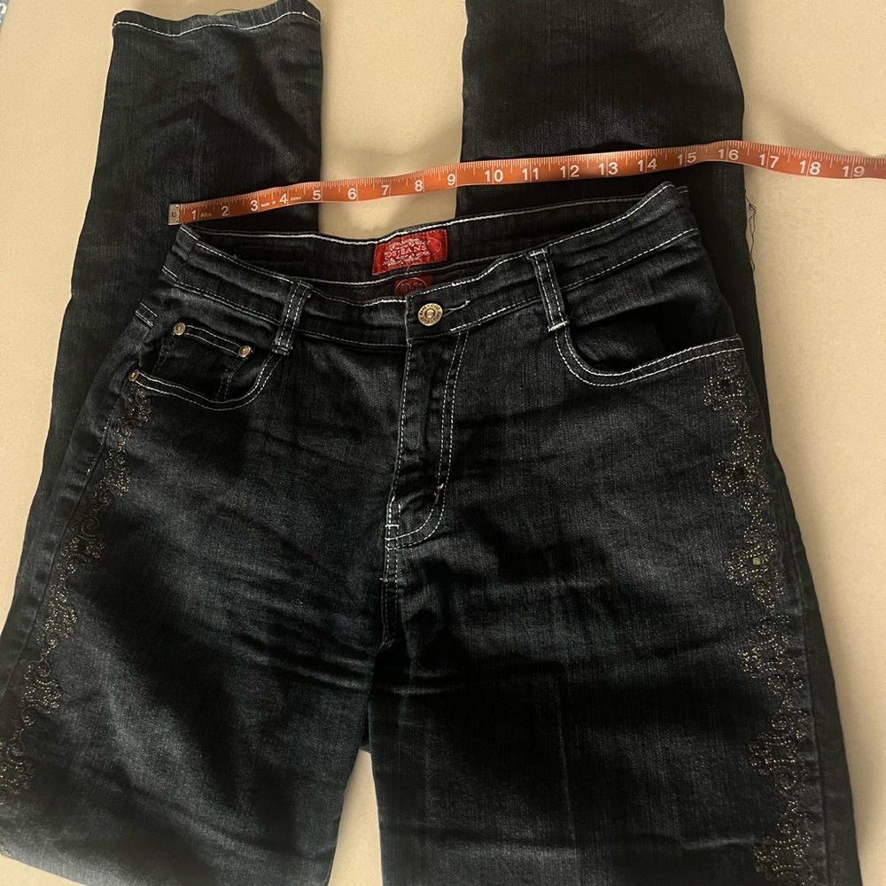 COS Black Straight Leg Jeans with Vintage Wash
